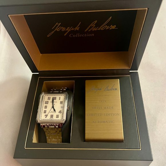 Bulova Other - Joseph Bulova Breton Limited Edition Automatic Men's Watch 96B333 NWT